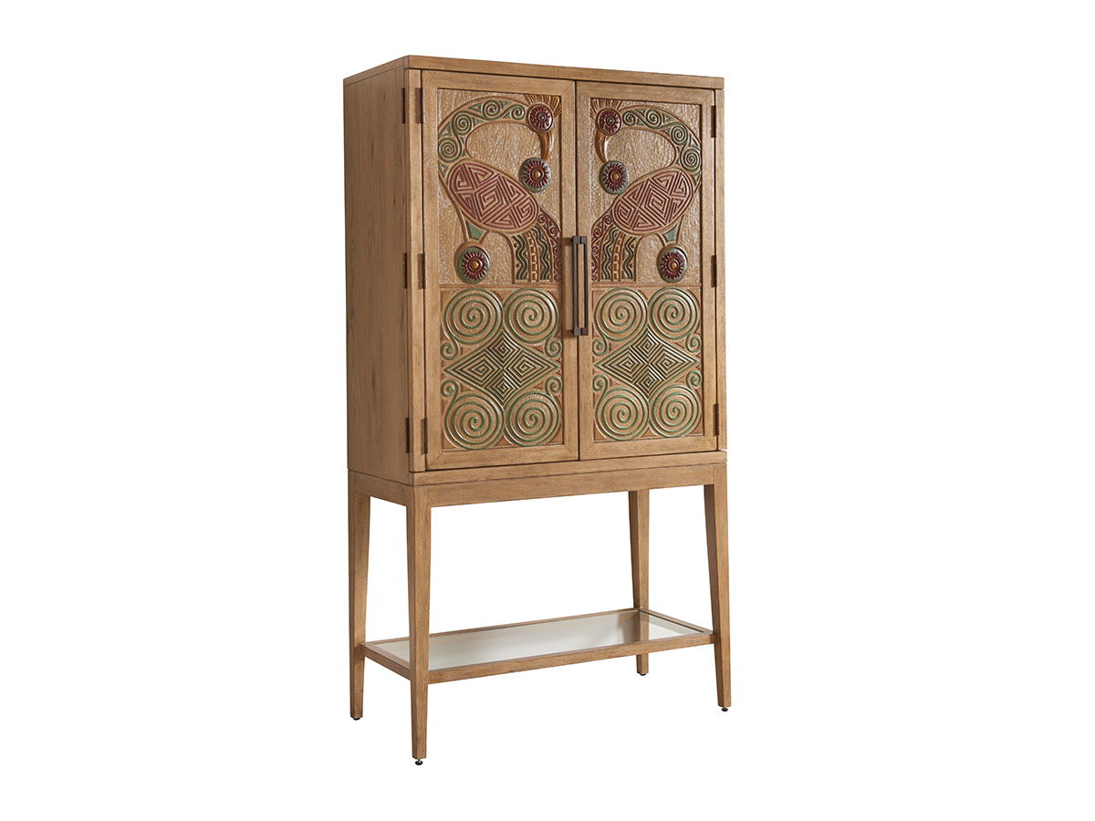 Los Altos - Cameroon Bar Cabinet - Light Brown