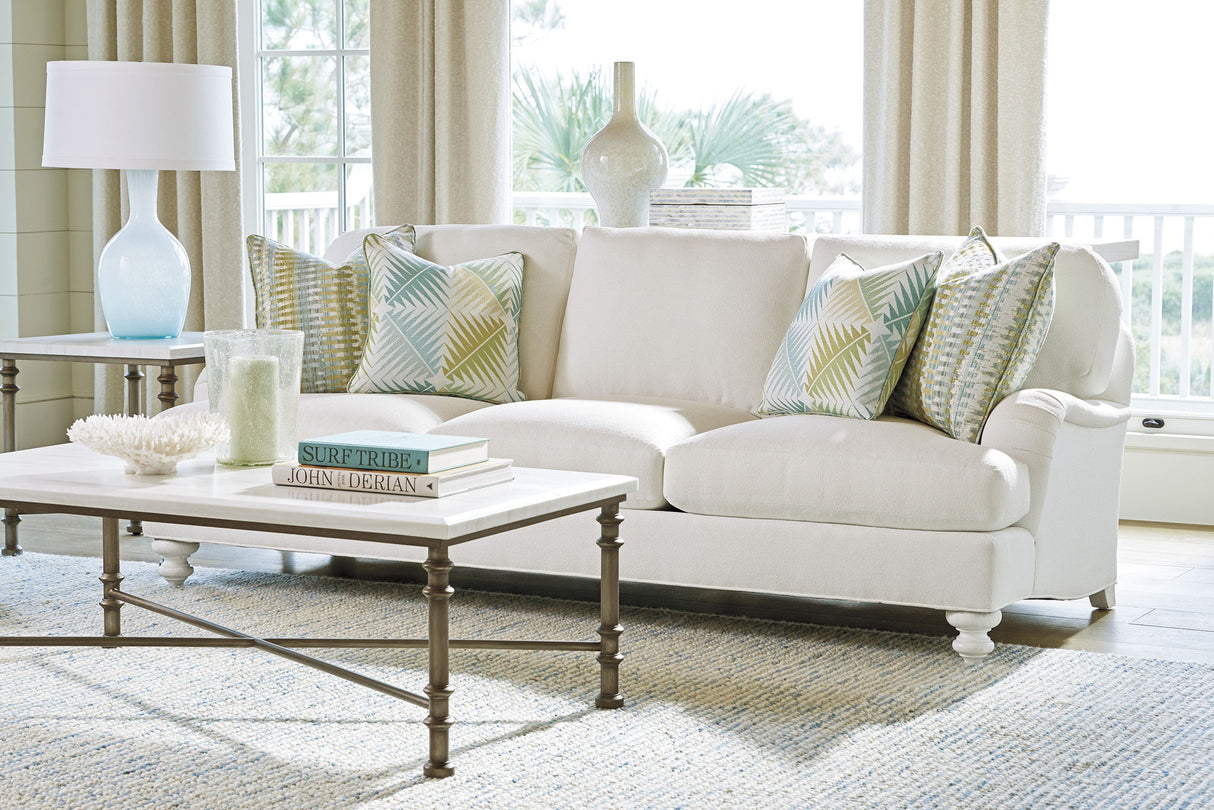 Ocean Breeze - Flagler Rectangular Marble Top Table