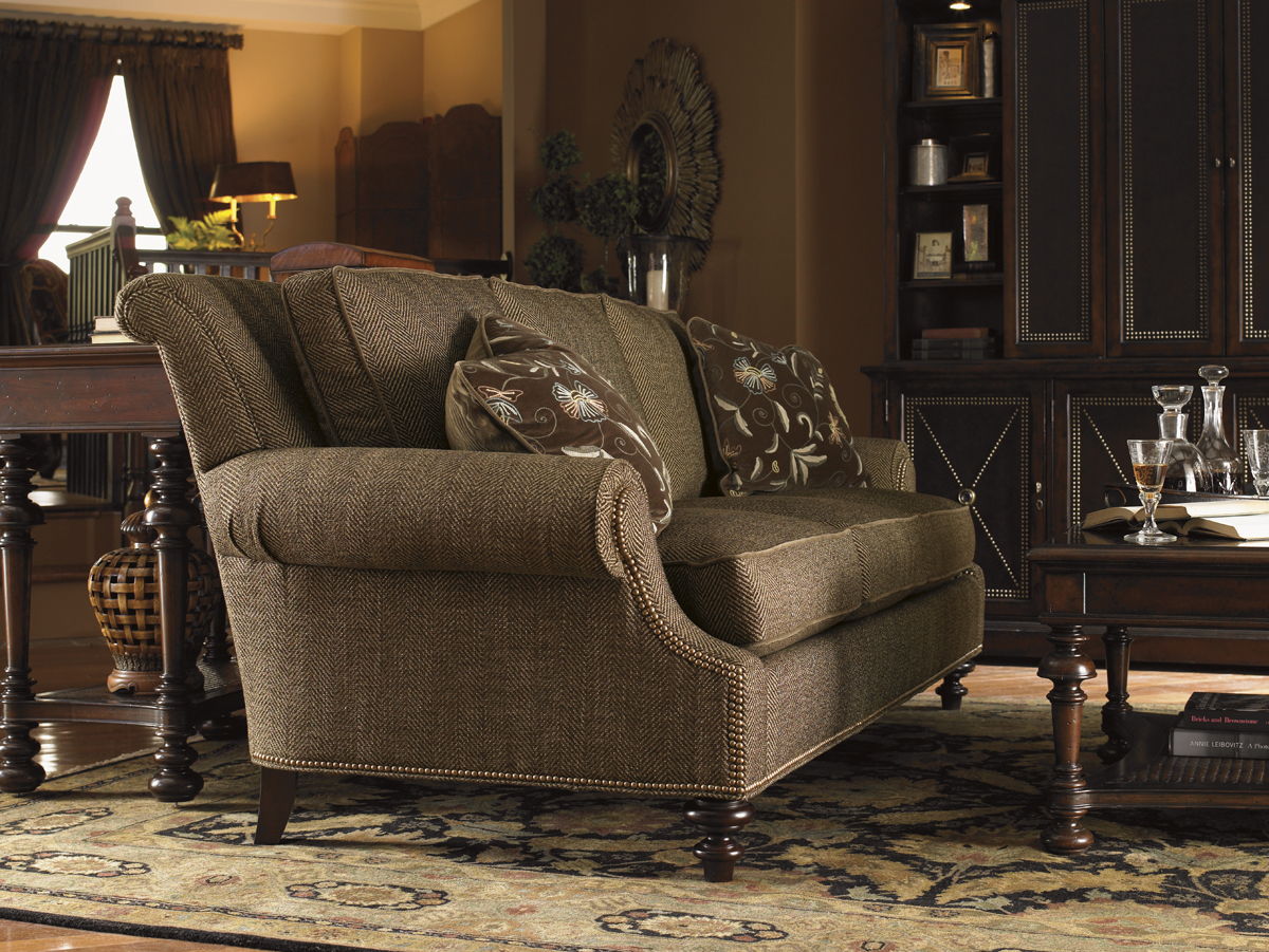 Lexington Upholstery - Darby Sofa - Dark Brown