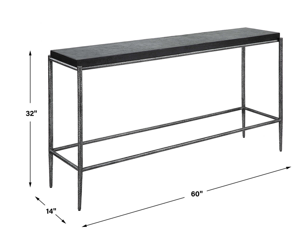 Crescendo - Concrete Console Table - Black