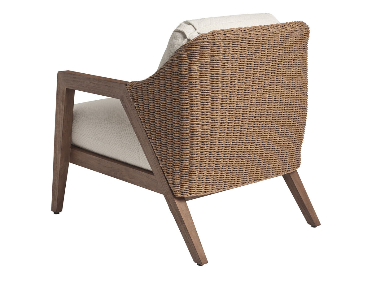 Isle Of Palms - Lounge Chair - Dark Brown / White