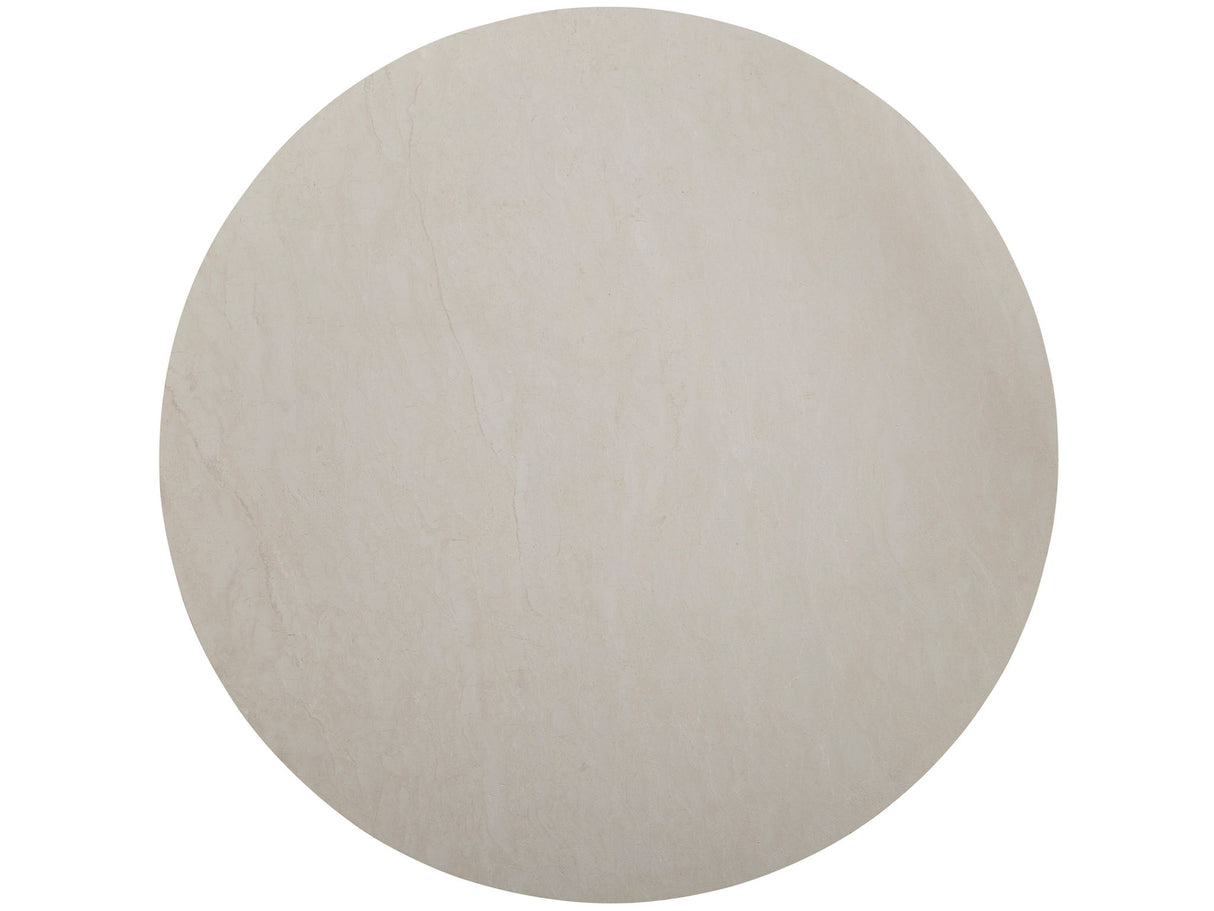 Palm Desert - Woodard Marble Top Dining Table - Dark Brown