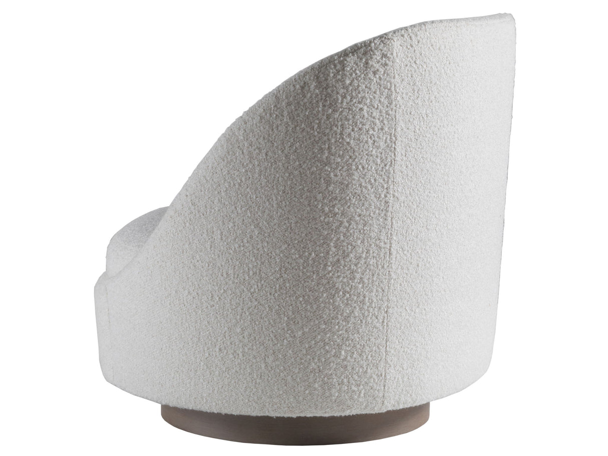 Artistica Upholstery - Genevieve Swivel Fabric Chair - White