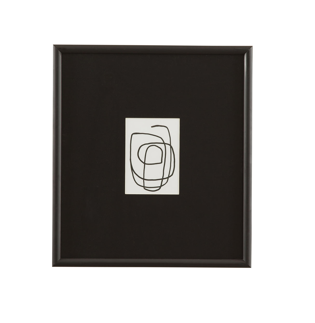 Form Study II Framed Print - Black