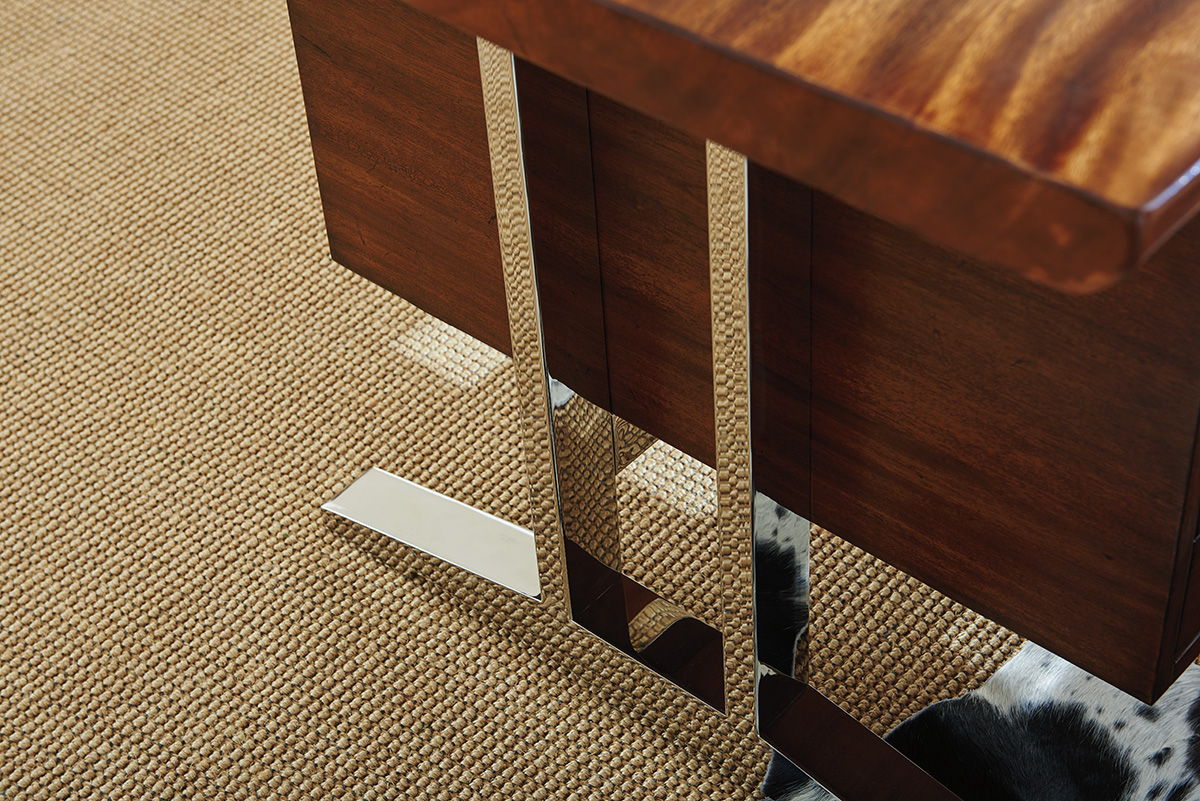 Studio Designs - La Costa Live Edge Writing Desk - Dark Brown