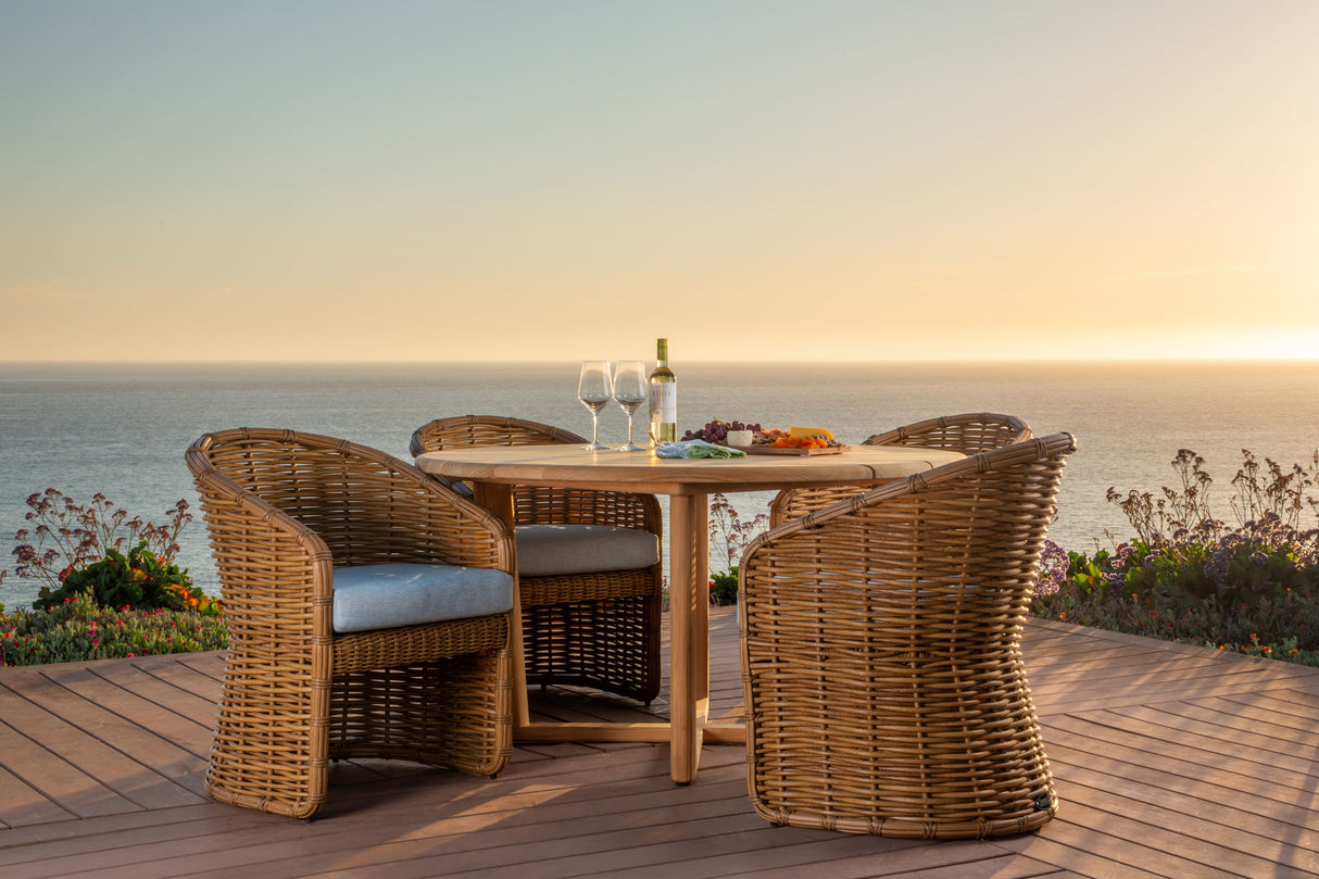 Playa - Dining Chair - Light Brown / White