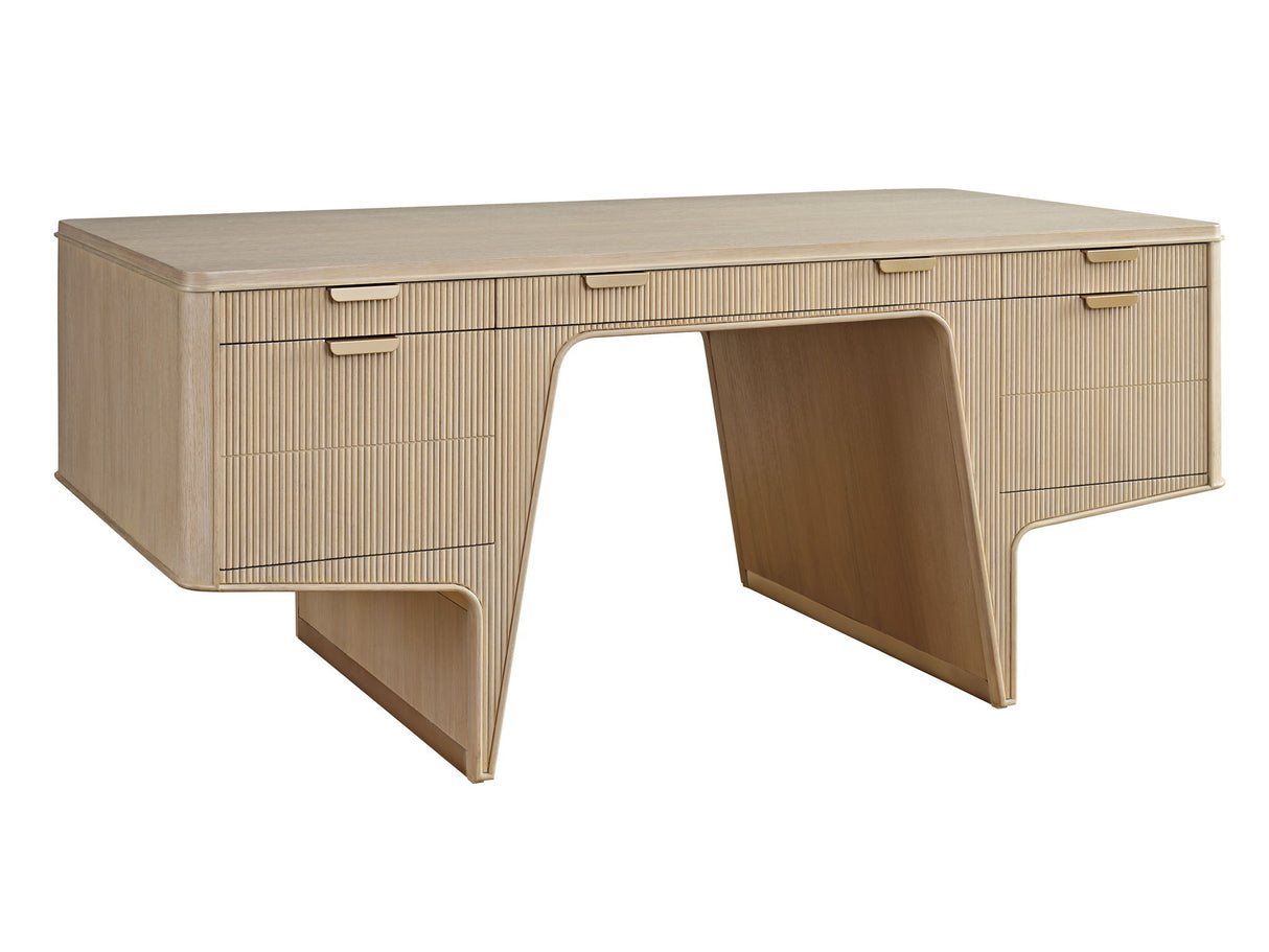 Montreux - Montreux Executive Desk - Light Brown