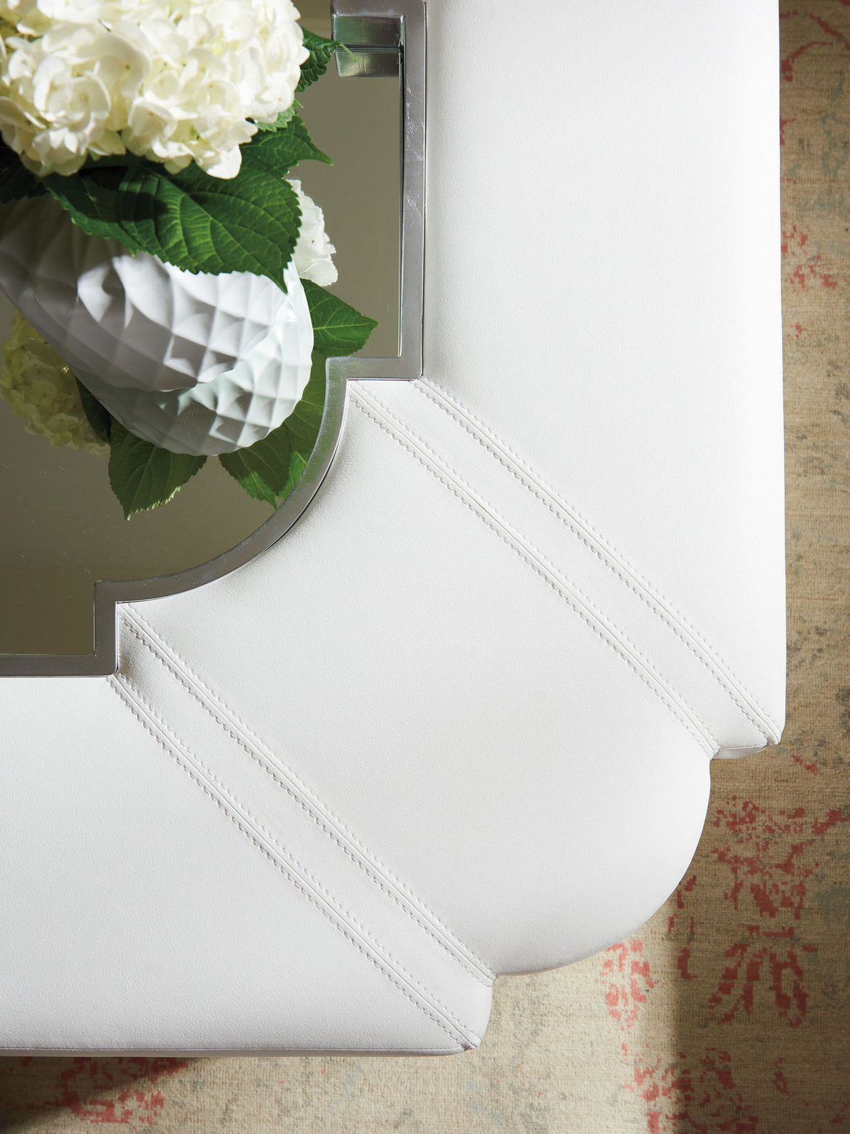 Avondale - Clarendon Upholstered Cocktail Table - White