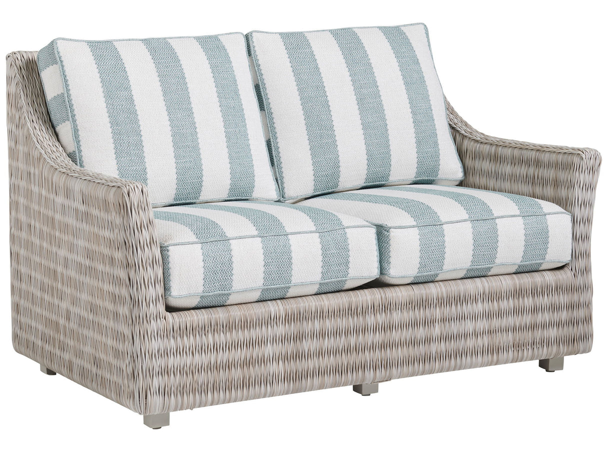 Seabrook - Loveseat - Beige / Blue