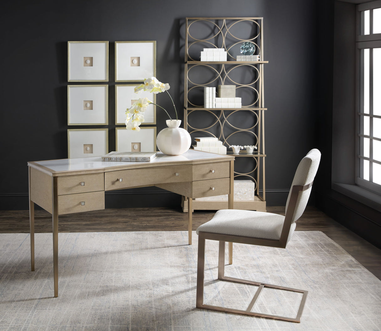 Melange - Flourish Etagere - Gold