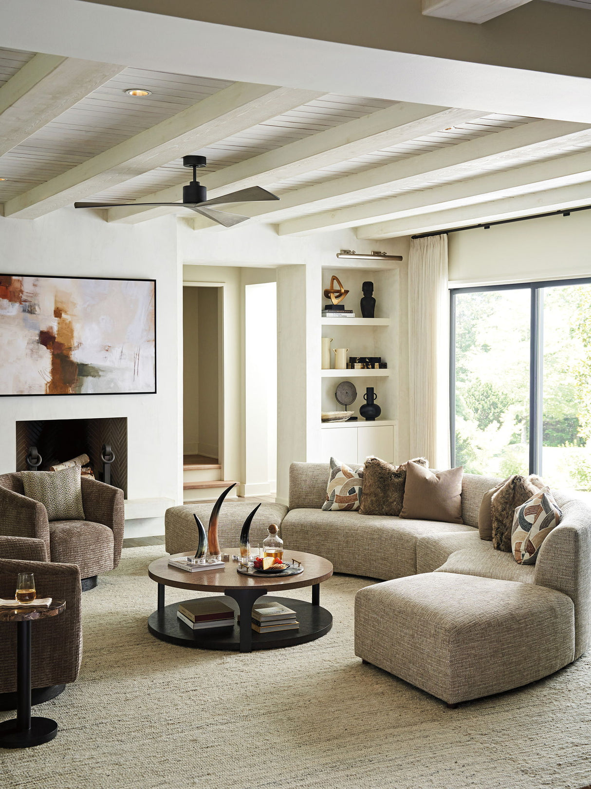 Zanzibar - Haviland Swivel Chair - Light Brown