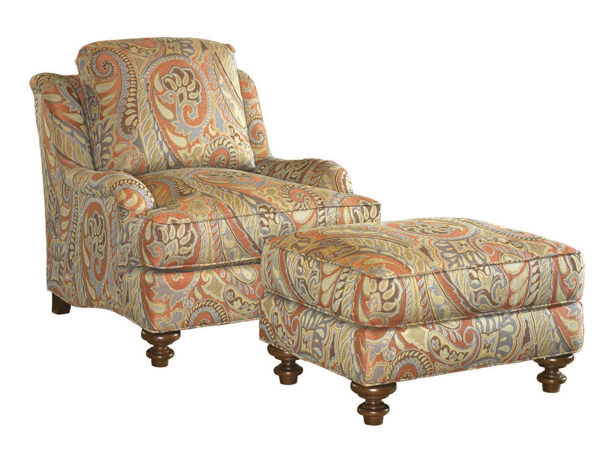 Lexington Upholstery - Elton Ottoman - Light Brown