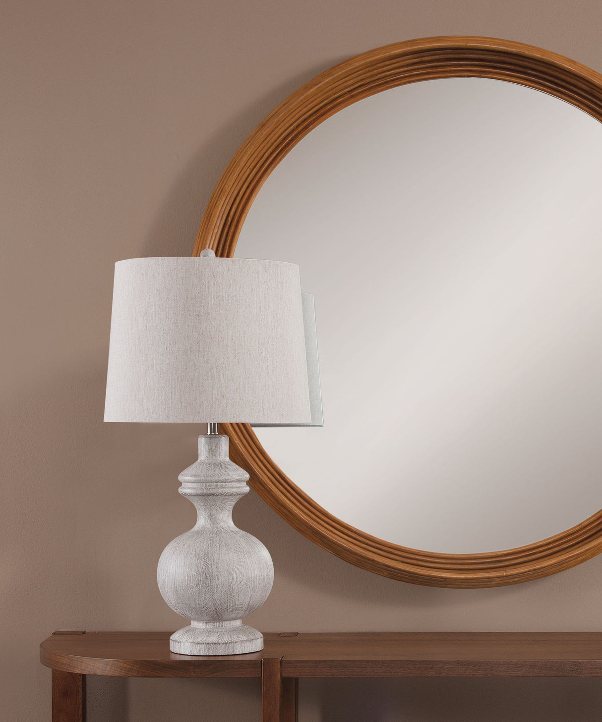 Krishina - Table Lamp - White Wash