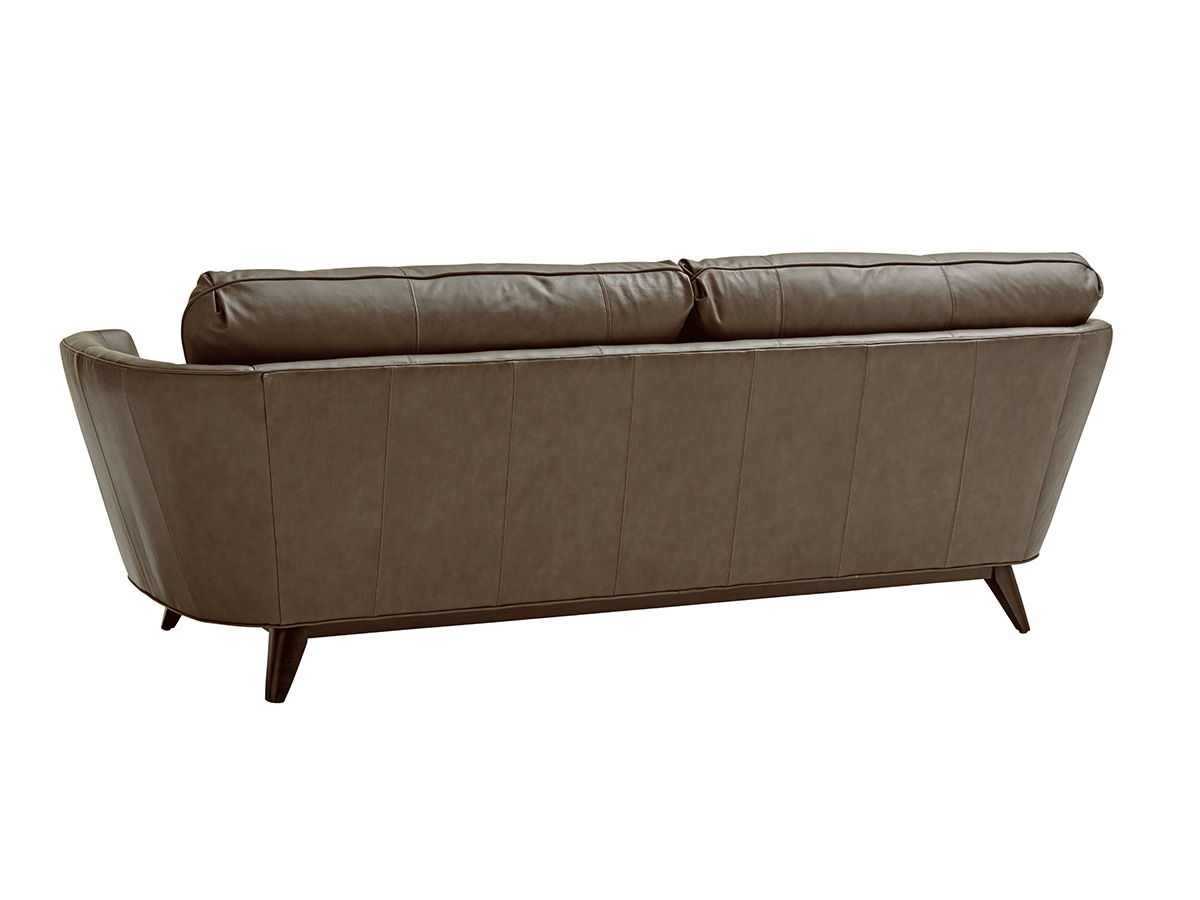 Lexington Leather - Kahn Leather Sofa - Dark Brown
