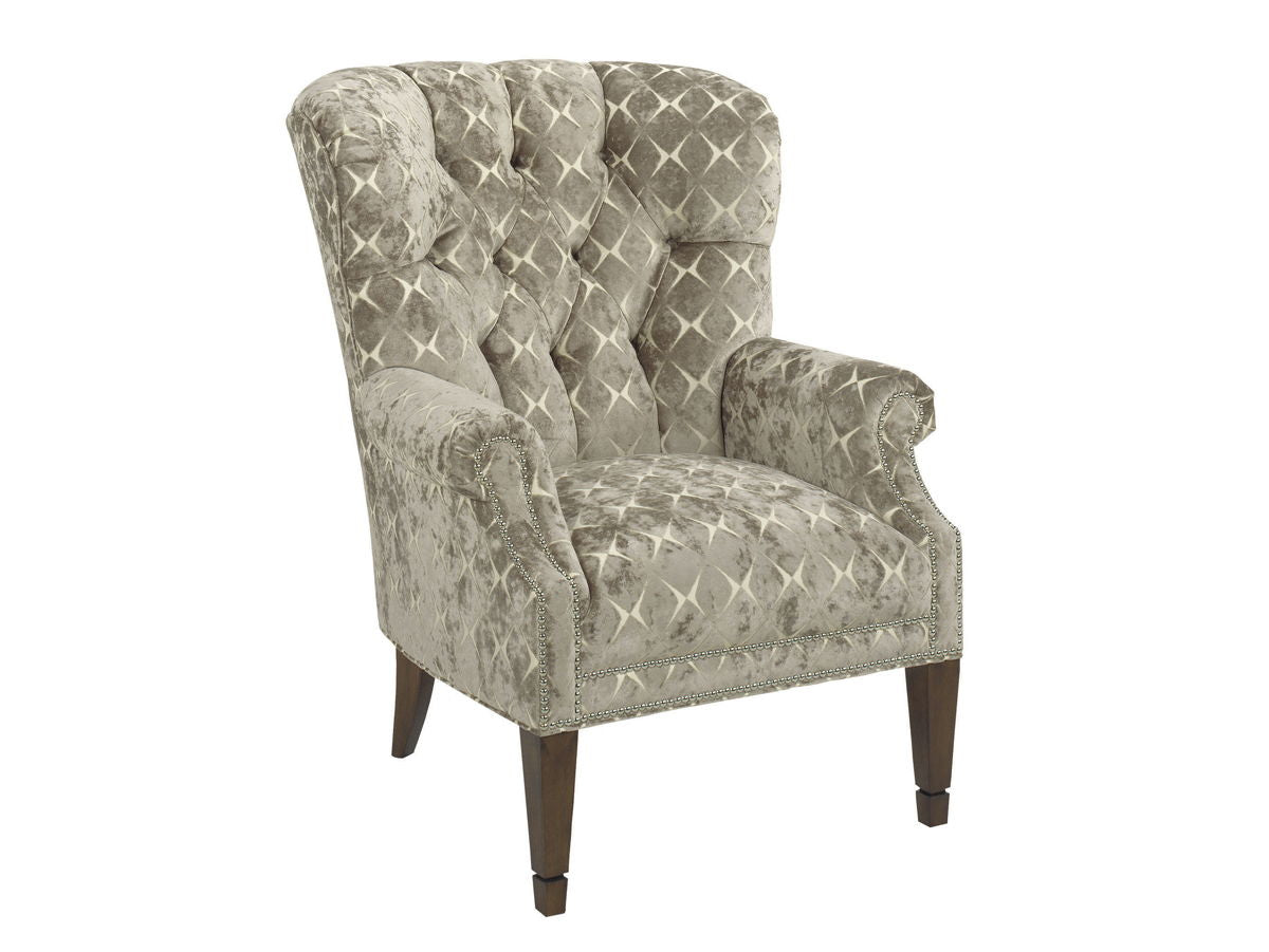 Lexington Upholstery - Wilton Wing Chair - Beige / Light Blue