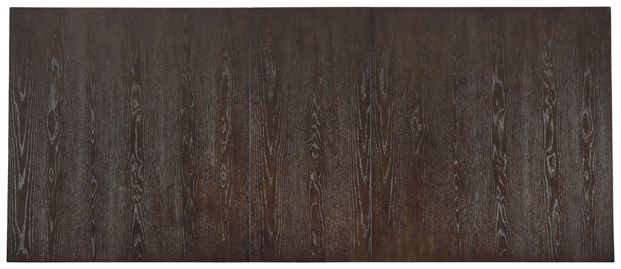 Burkhaus - Rectangular Dining Room Extension Table - Dark Brown