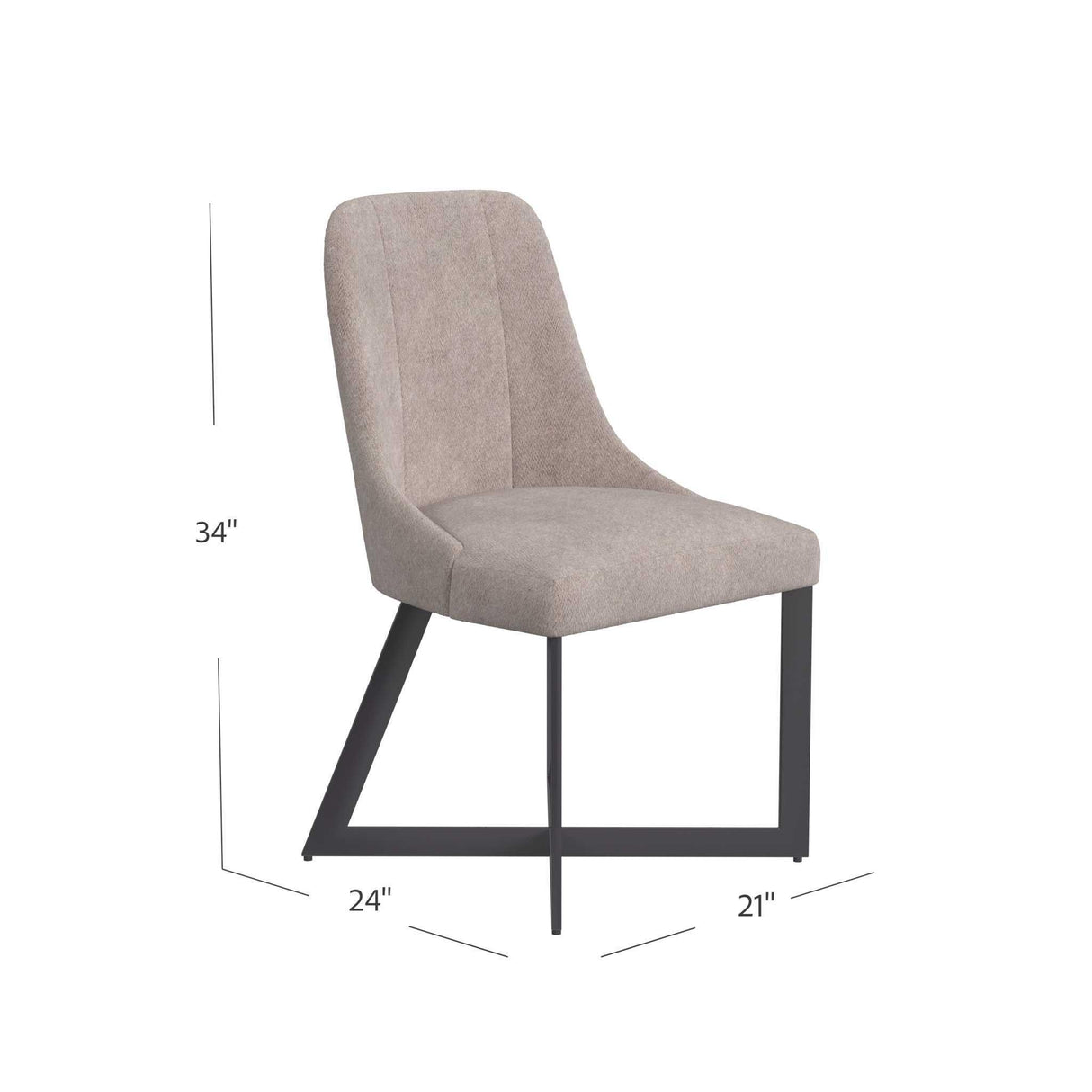Trucco - Dining Chair (Set of 2) - Brown / Bronze
