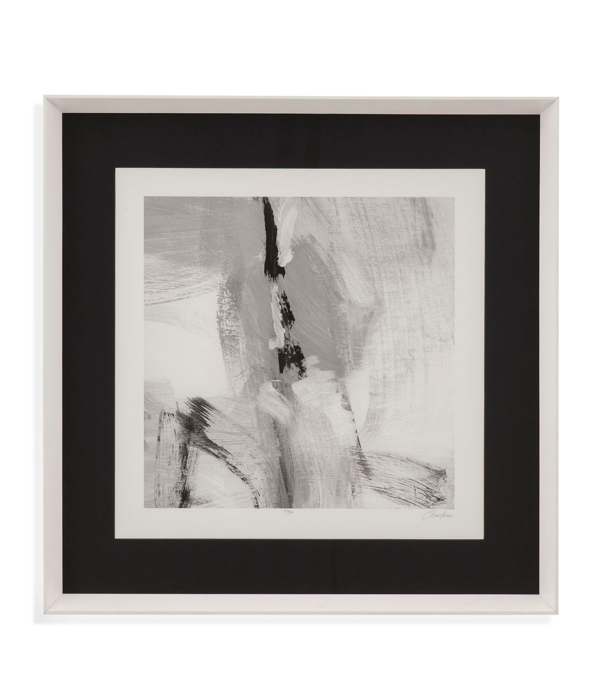 Soft Gray I Framed Print - Gray