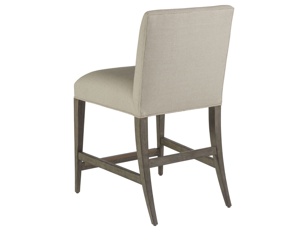 Cohesion Program - Madox Low Back Upholstered Counter Stool - Gray