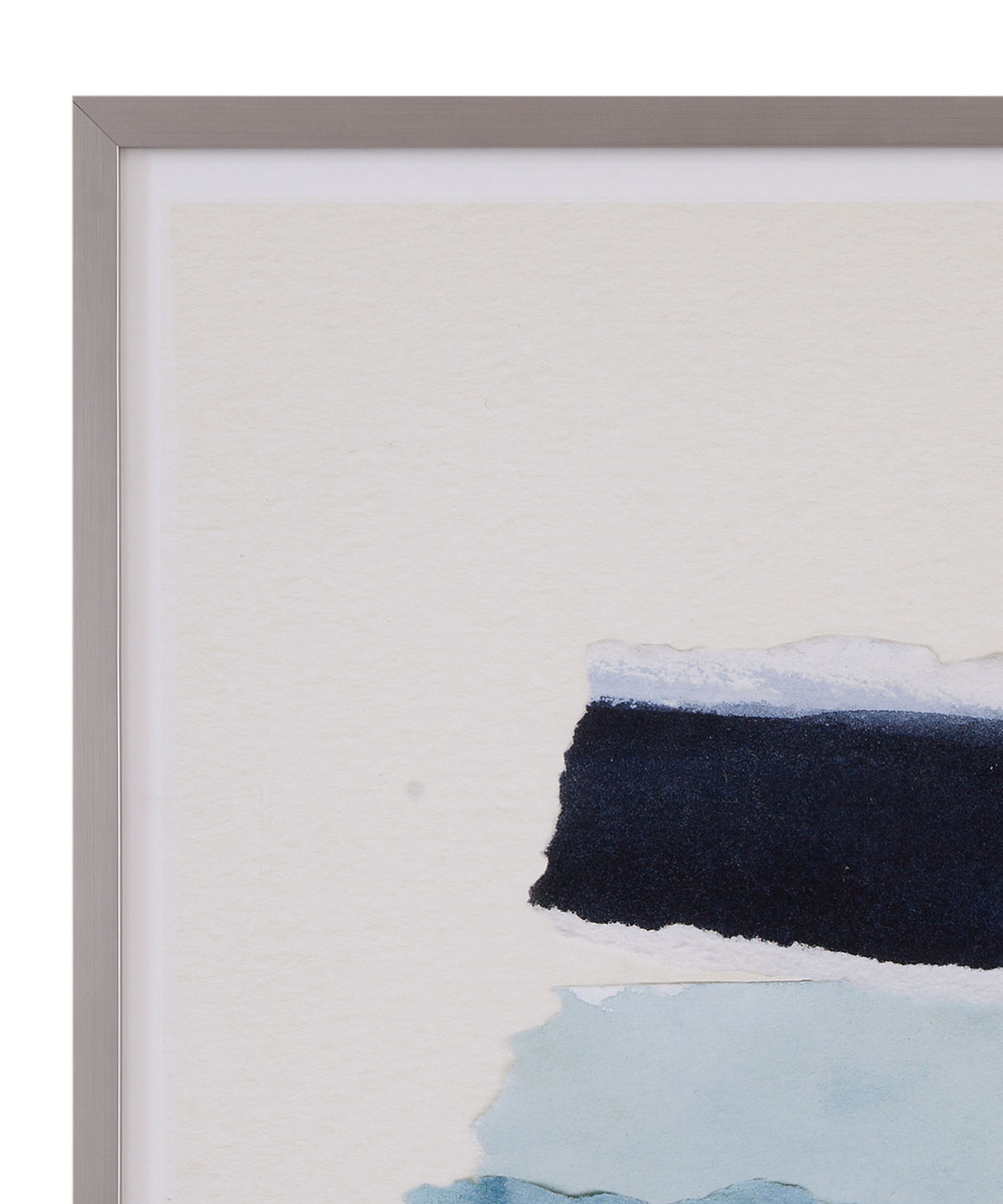 Seaside Color Study III Framed Print - Blue / Beige