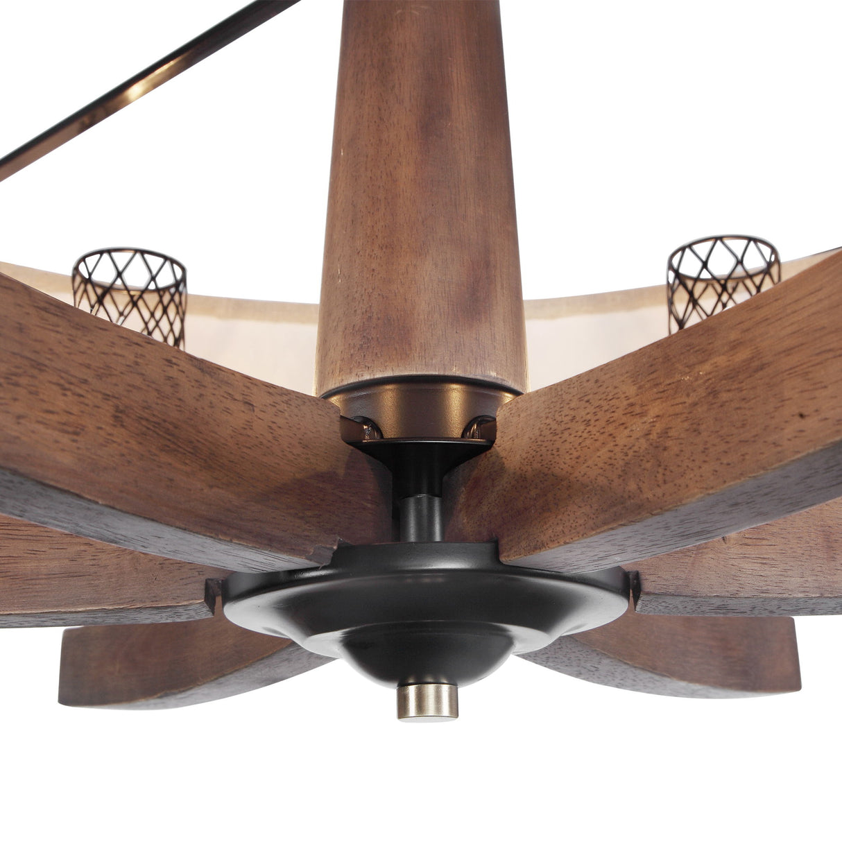 Woodall - 6 Light Drum Chandelier - Light Brown