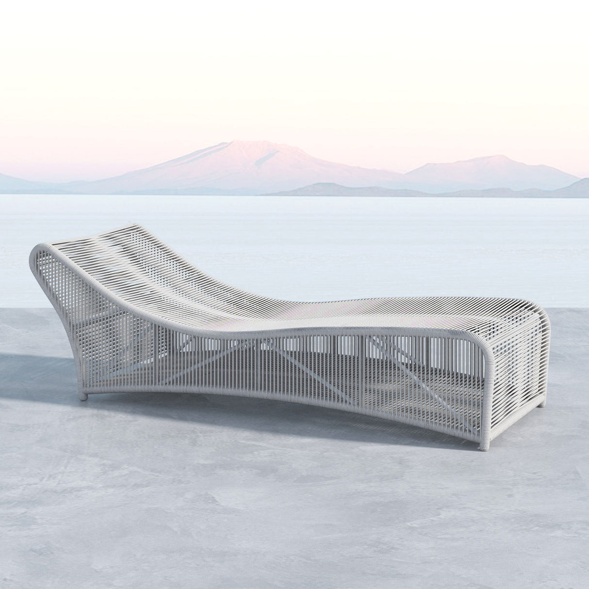 Miami - Cushionless Chaise - Frost
