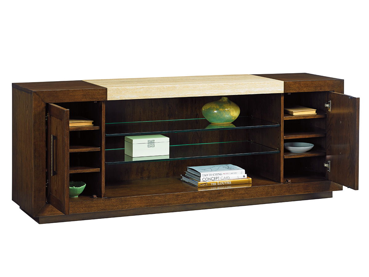 Laurel Canyon - Malibu Vista Media Console - Dark Brown