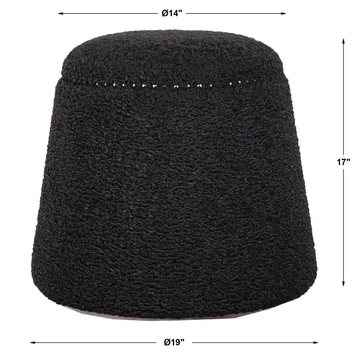 Gumdrop - Ottoman - Black