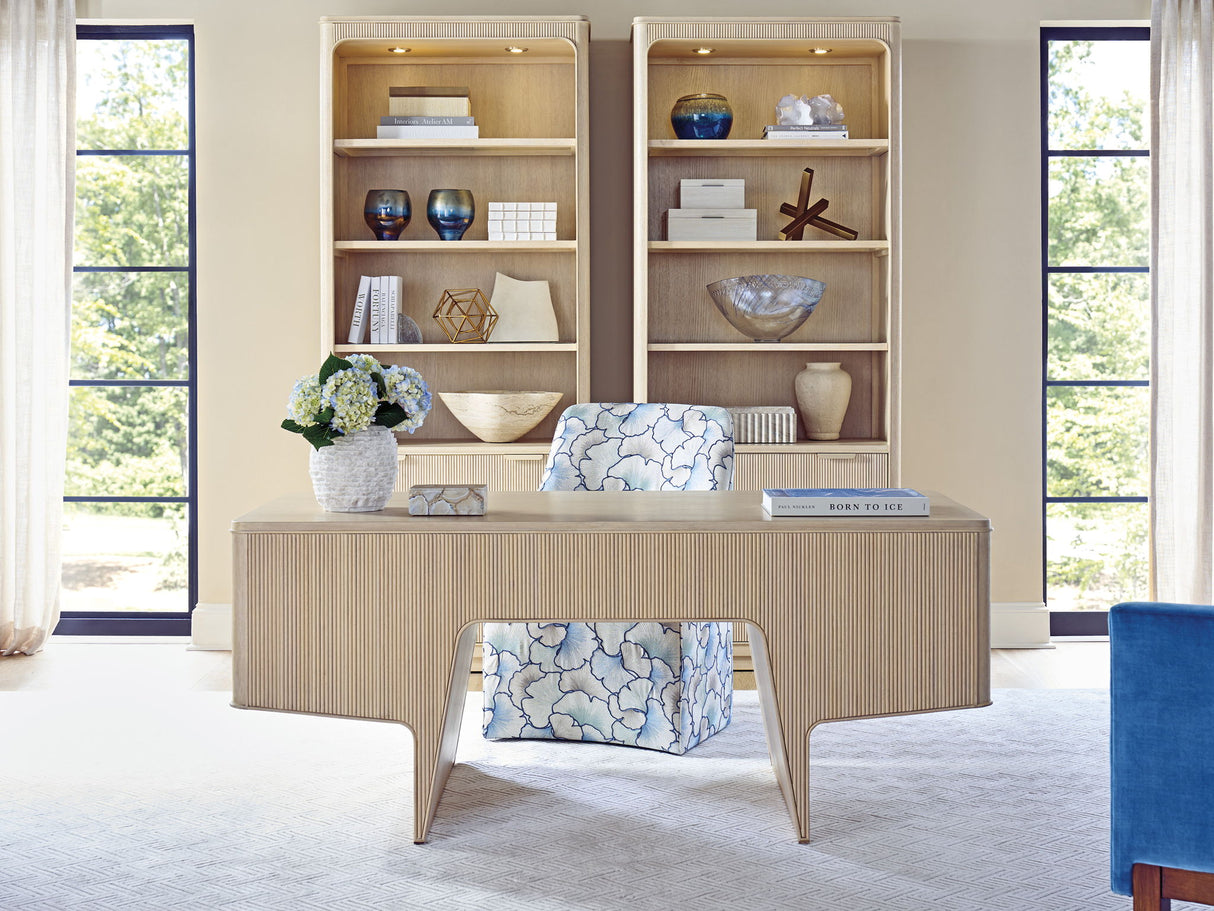 Montreux - Montreux Executive Desk - Light Brown