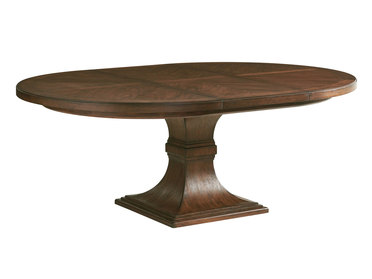 Silverado - Palo Alto Round Dining Table - Dark Brown