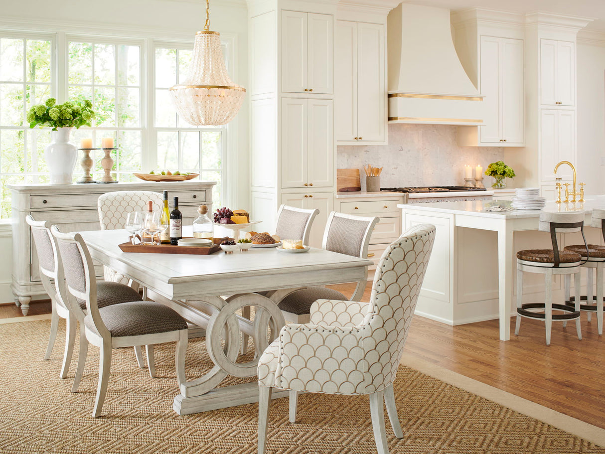 Oyster Bay - Montauk Rectangular Dining Table - Pearl Silver