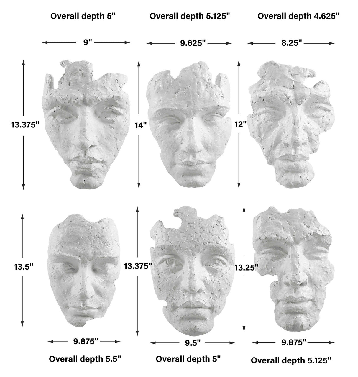 Self-Portrait - Mask Wall Decor (Set of 6)