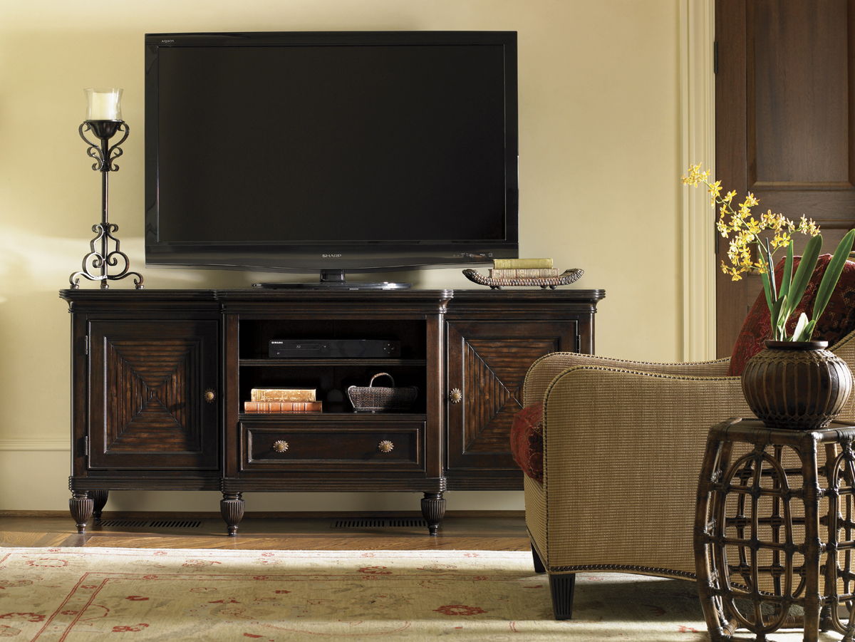 Royal Kahala - Oval Reef Accent Table - Dark Brown