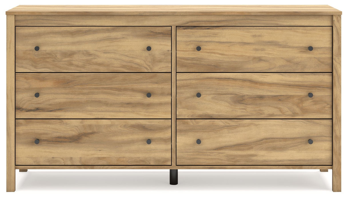 Bermacy - Six Drawer Dresser - Light Brown