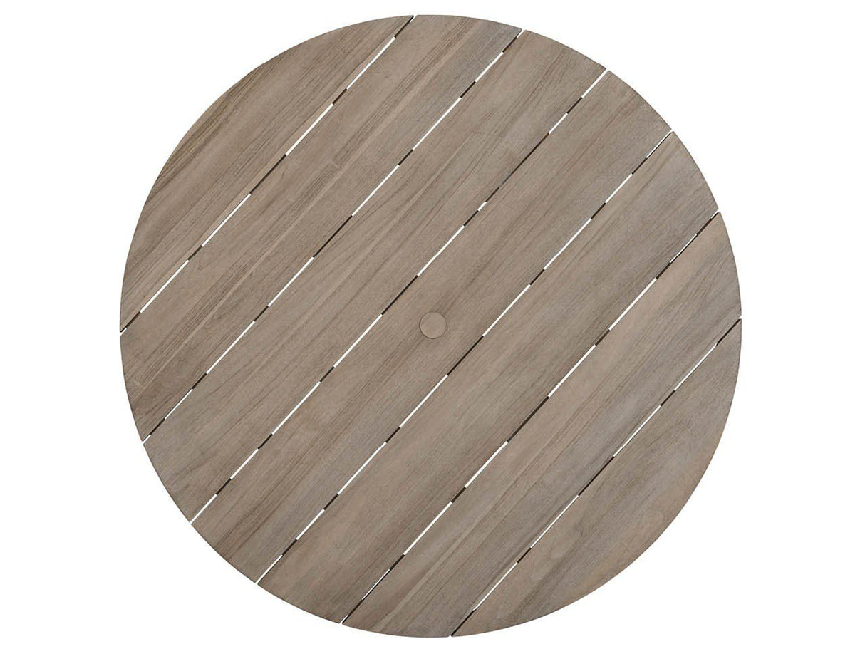 Coastal Living Outdoor / Saratoga - Round Dining Table Wood Top - Light Brown