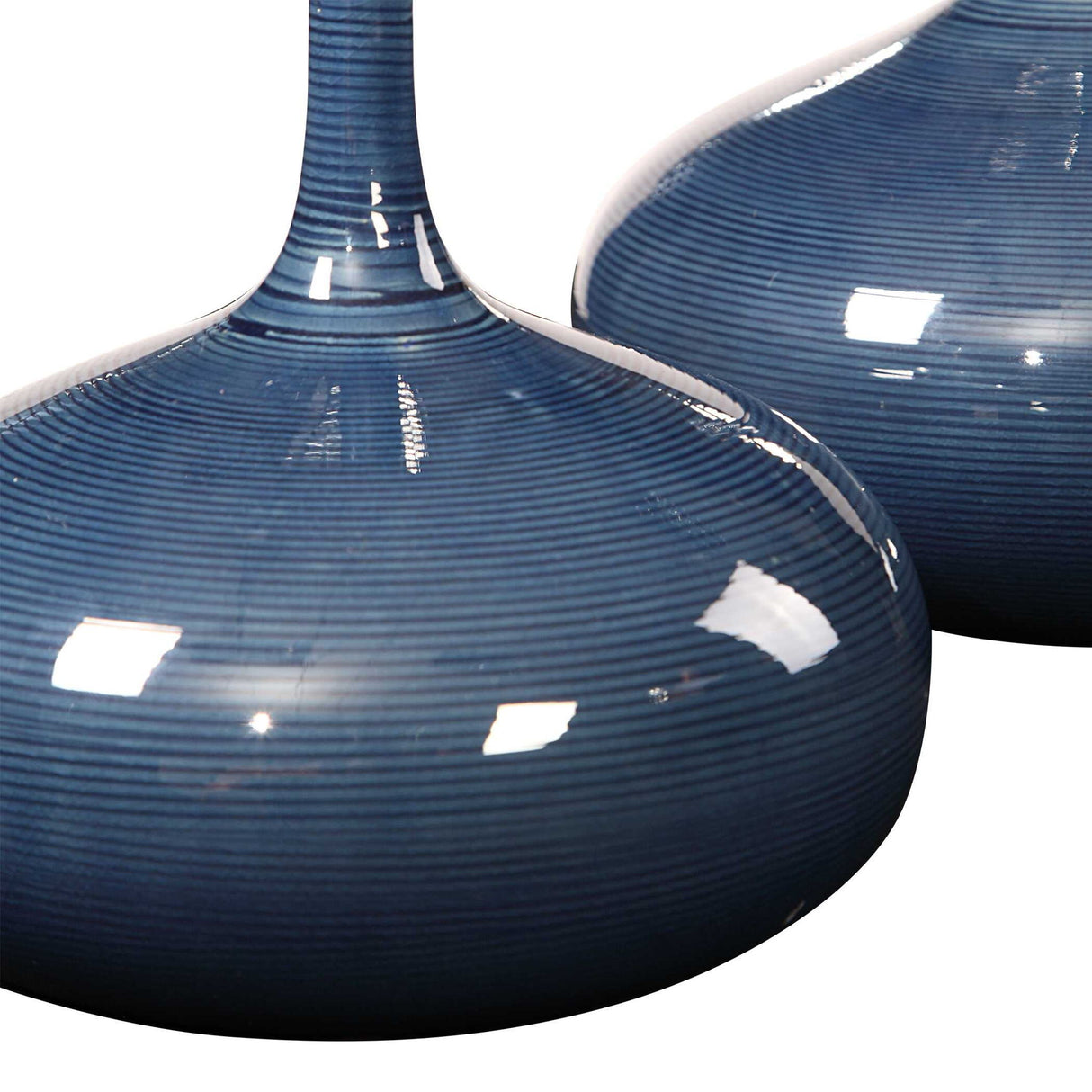 Zayan - Vases, Set Of 2 - Blue