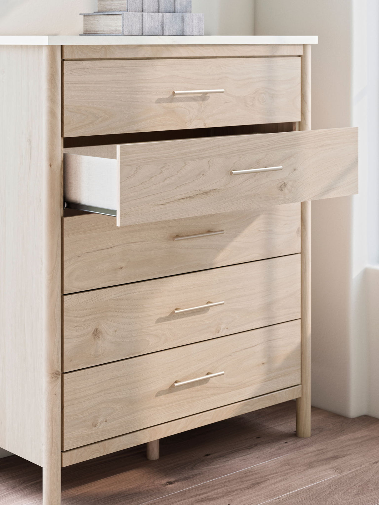 Cadmori - Five Drawer Wide Chest - Two-Tone