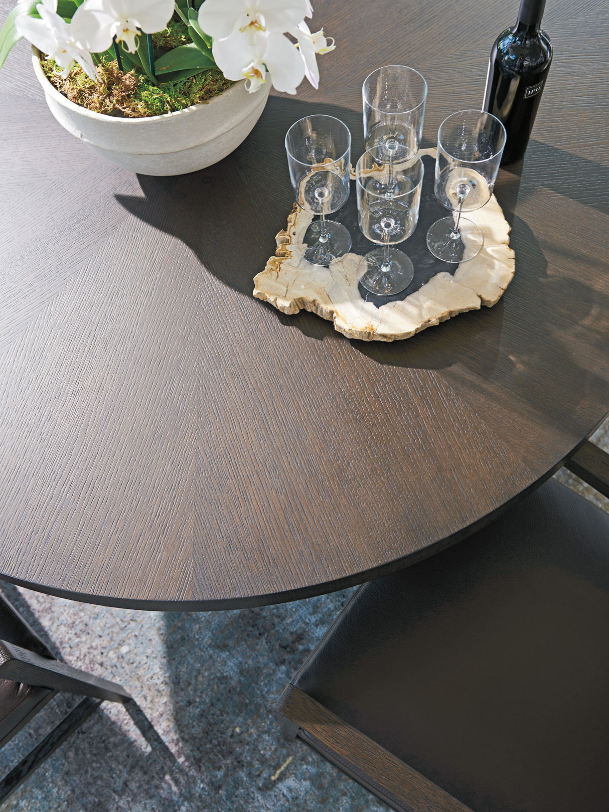 Park City - Silvercreek Round Dining Table - Dark Brown