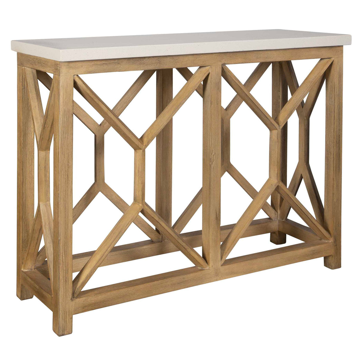 Catali - Stone Console Table - Ivory