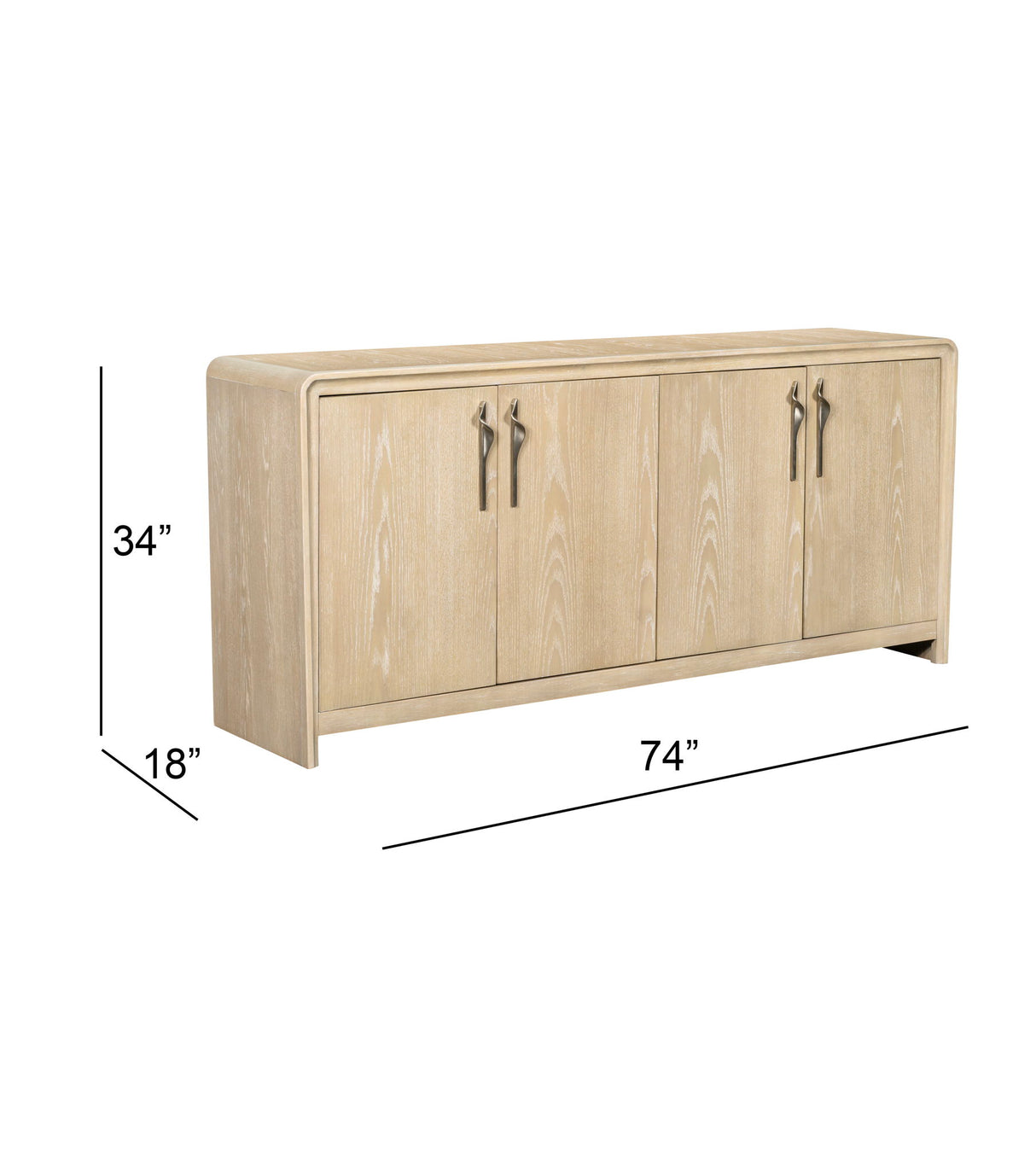 Trifecta - Server - Driftwood Cerused Oak