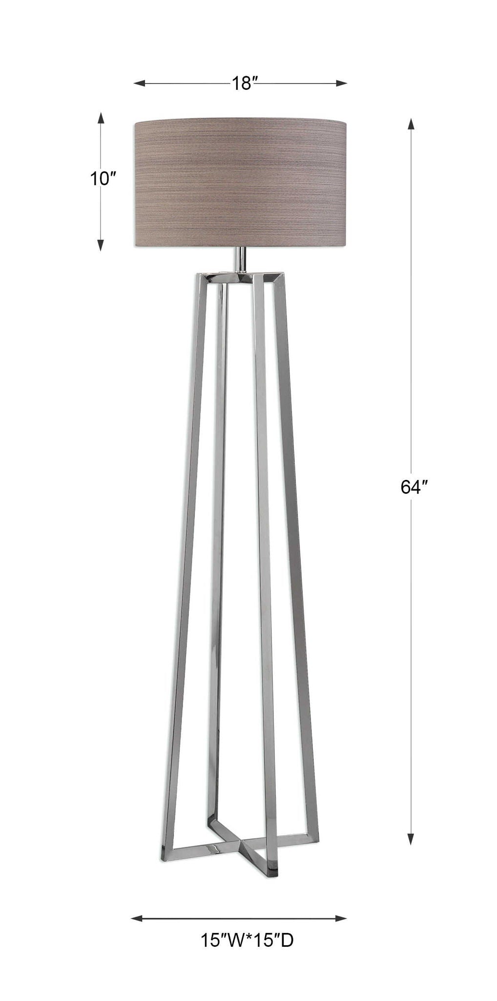 Keokee - Floor Lamp - Polished Nickel