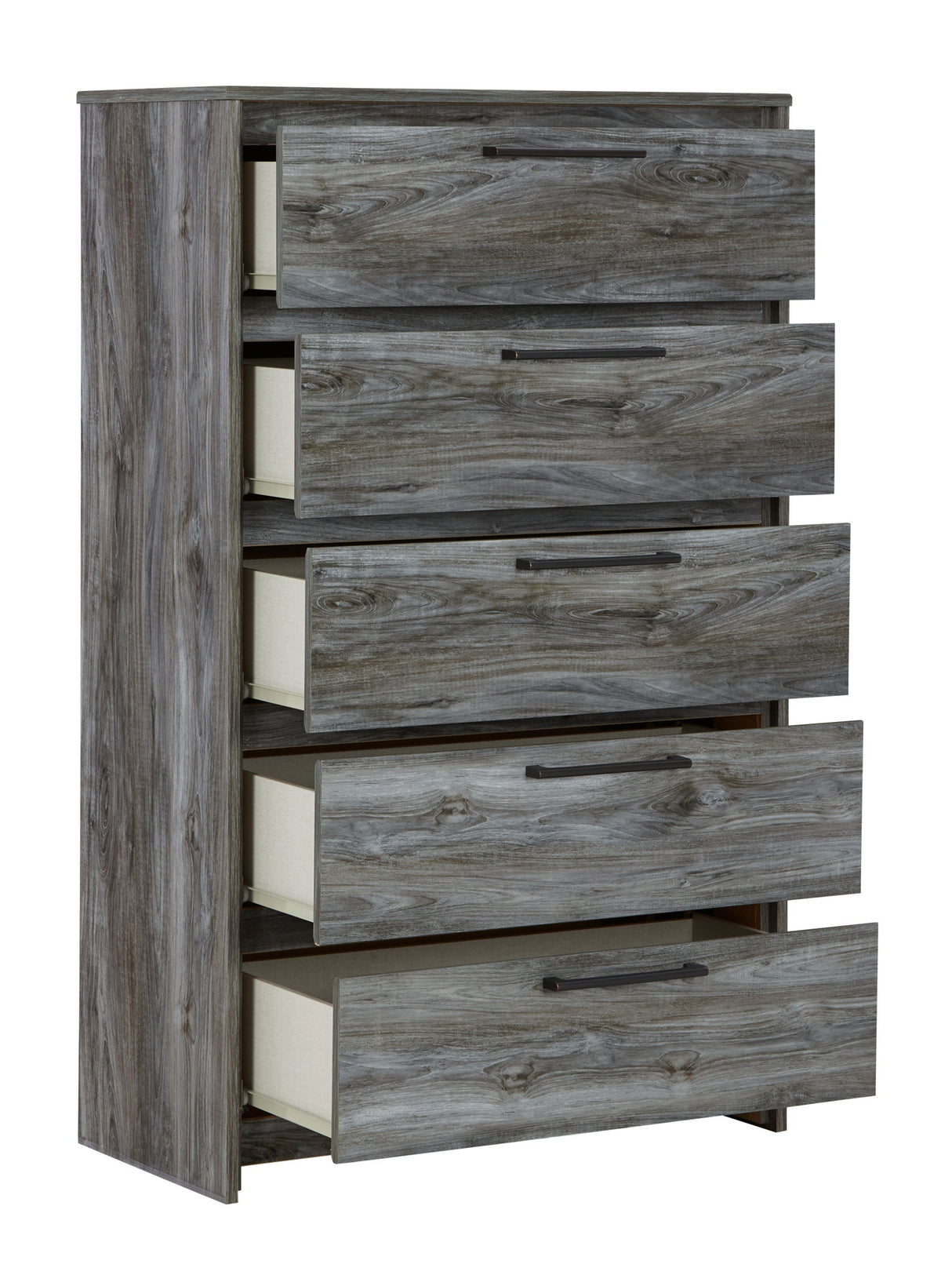 Baystorm - Five Drawer Chest - Gray