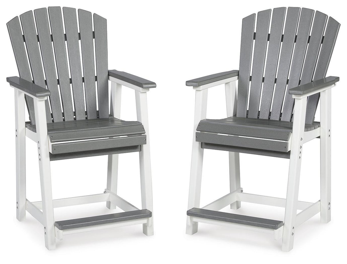 Marathon - Gray / White - Counter Stool (Set of 2)