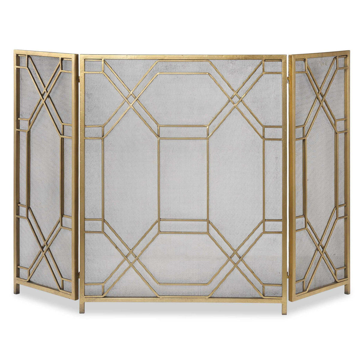 Rosen - Fireplace Screen - Gold