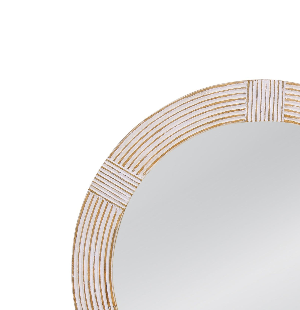 Brockton - Wall Mirror - White Wash