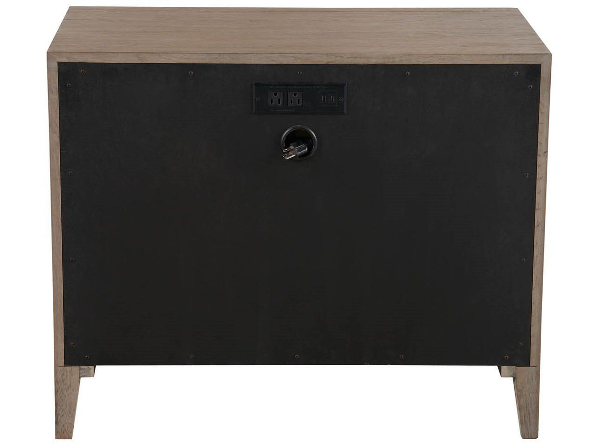 New Modern - Cove Drawer Nightstand - Dark Brown