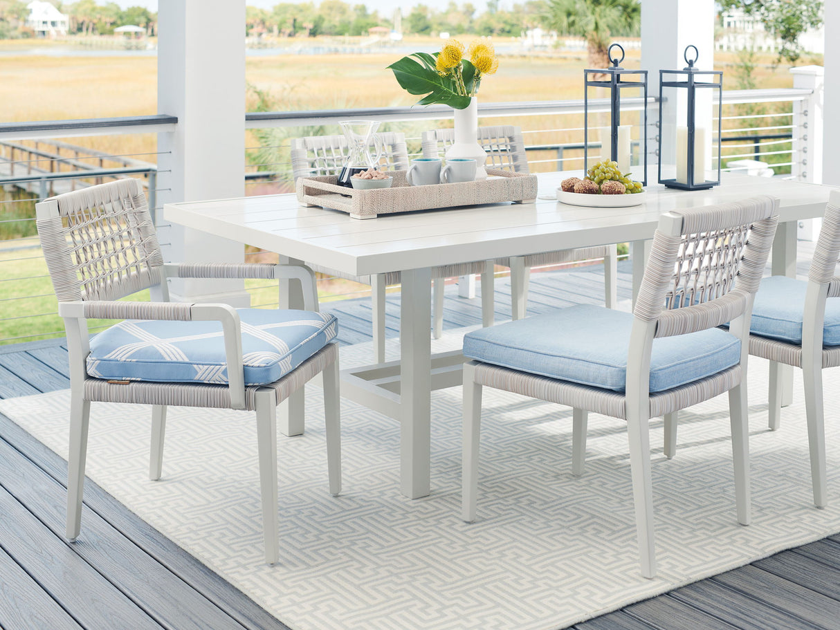 Seabrook - Side Dining Chair - White / Light Blue