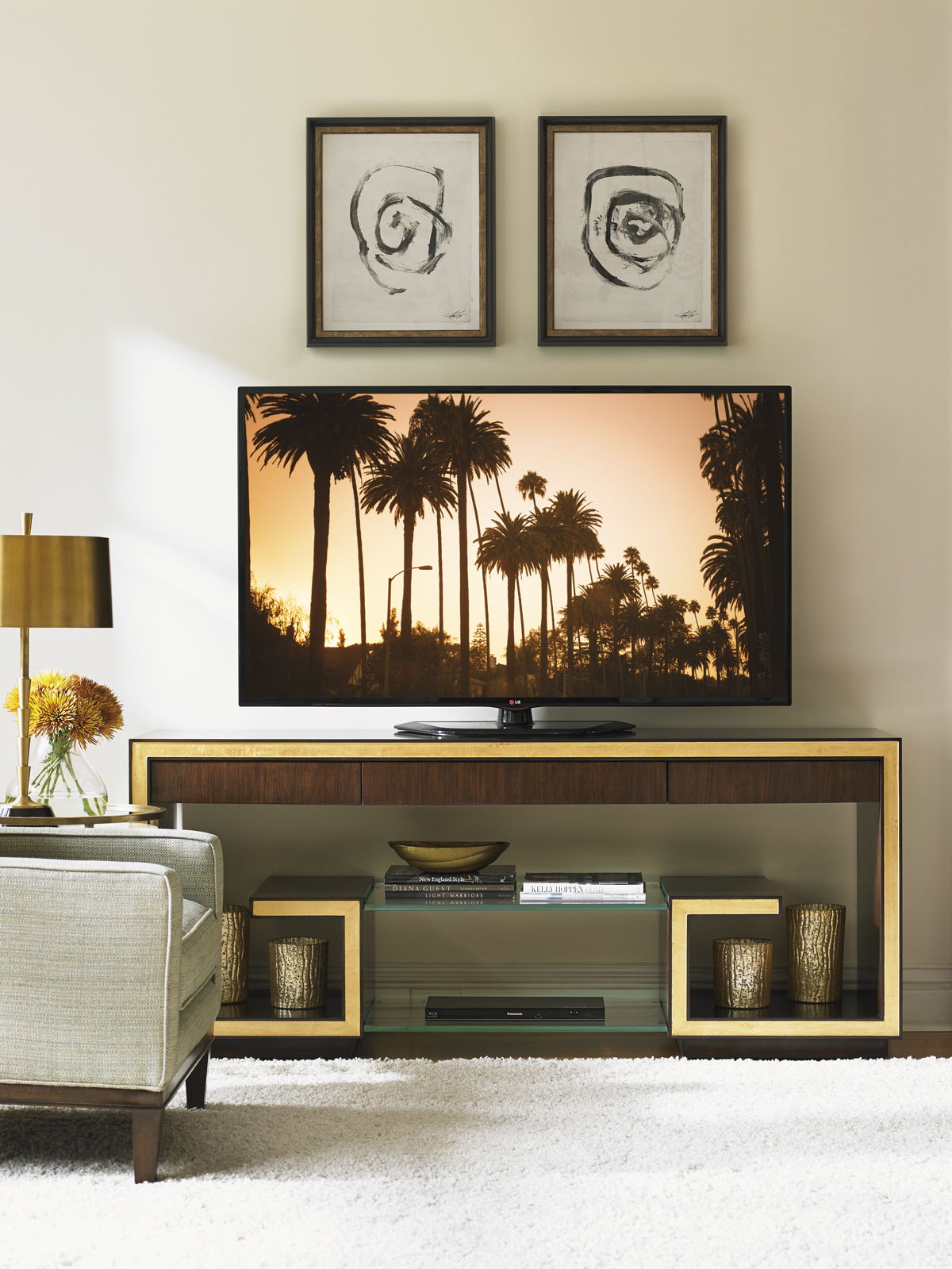 Bel Aire - Rodeo Media Console - Dark Brown