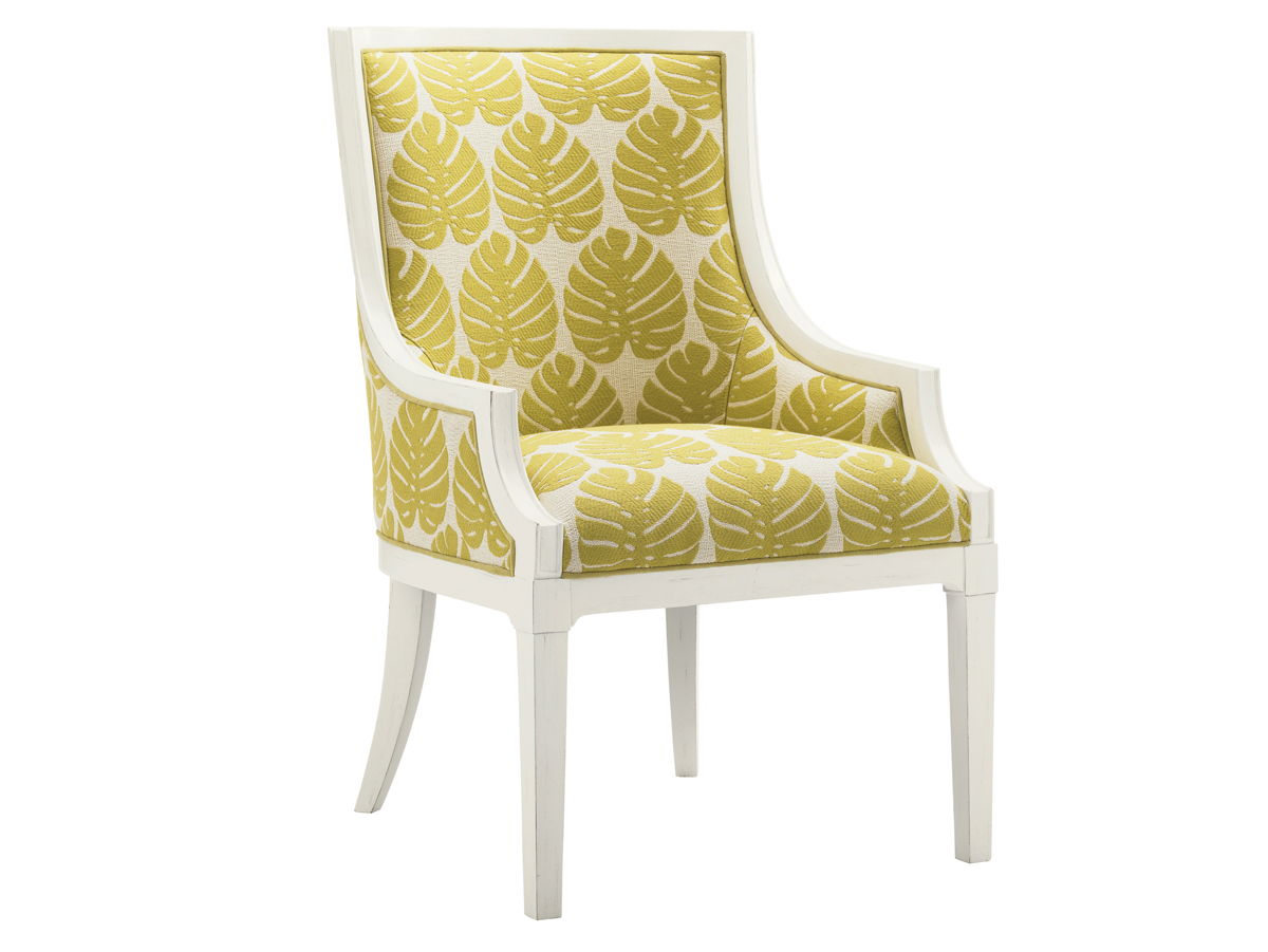 Ivory Key - Aqua Bay Chair - Dark Brown / Green