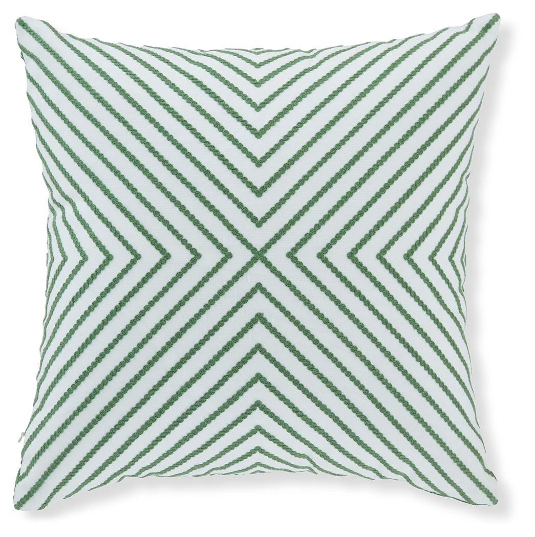 Bellvale - Pillow (Set of 4) - Green / White